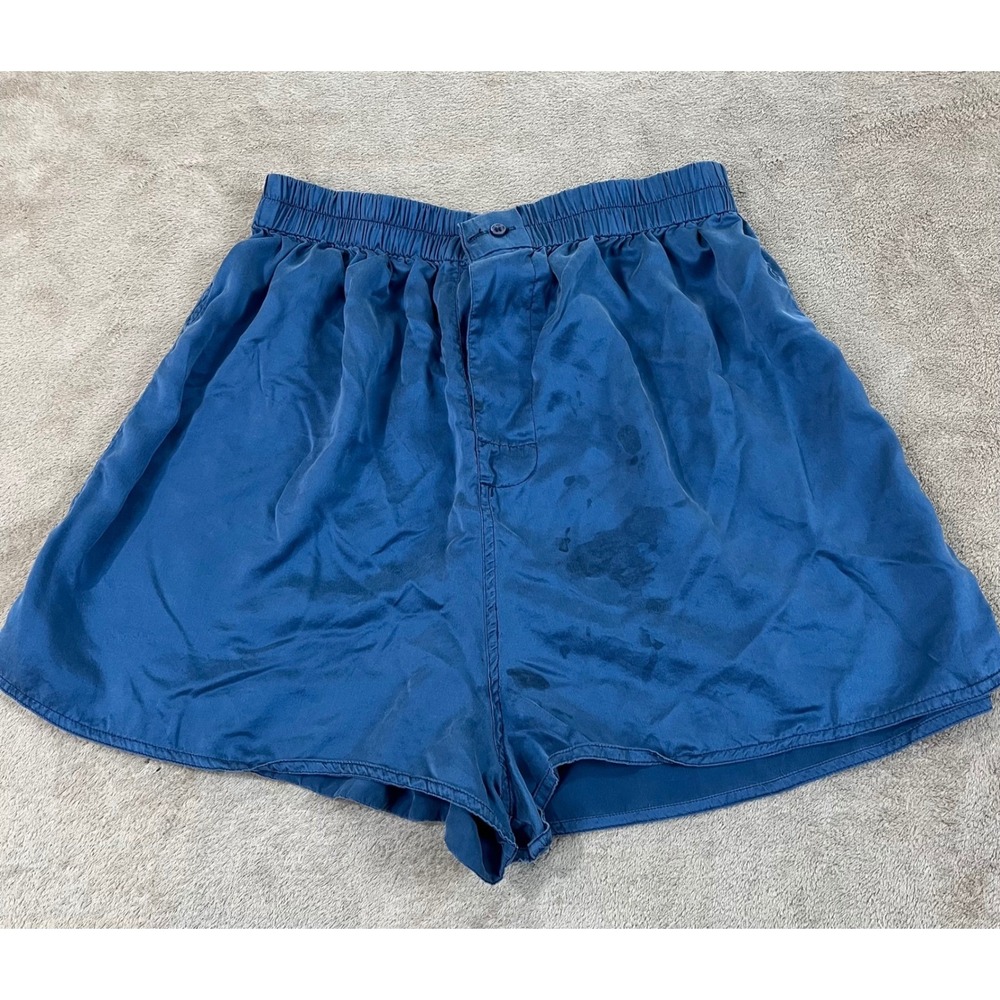 Vintage Gold Label Victoria's Secrets Silk Shorts women's Large Glossy Fair